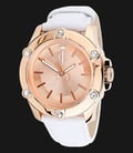 Juicy Couture 1900939 Surfside Rose Gold Case White Leather Strap Watch-0