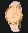 Kate Spade 1YRU0845 Metro Rose Gold-tone Dial Pink Quilted Leather Strap Watch-0