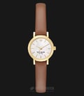 Kate Spade New York 1YRU0867 Tiny Metro Mother of Pearl Dial Brown Leather Strap-0