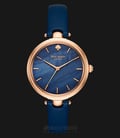 Kate Spade New York KSW1157 Blue Dial Blue Leather Strap-0