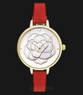 Kate Spade KSW1183 Ladies Metro Mother of Pearl Dial Red Leather Strap-0