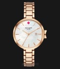 Kate Spade New York Park Row KSW1323 White Mother of Pearl Dial Rose Gold Stainless Steel Strap-0