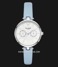Kate Spade New York Holland KSW1401 White Dial Sky Blue Leather Strap-0