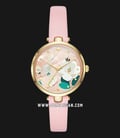Kate Spade New York Holland KSW1413 Pink With Floral Dial Pink Leather Strap-0