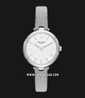 Kate Spade New York Holland KSW1475 White Dial Silver Glitter Leather Strap-0