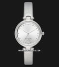 Kate Spade New York Holland KSW1516 Silver Sunray Dial Silver Leather Strap-0
