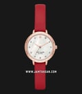 Kate Spade New York Morningside KSW1565 Ladies Mother of Pearl Dial Red Leather Strap-0