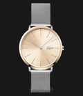Lacoste Moon 2001002 Ladies Rose Gold Dial Stainless Steel Strap-0