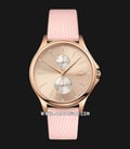 Lacoste Kea 2001025 Ladies Rose Gold Dial Pink Rubber Strap-0