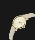 Lacoste Moon Mini 2001119 Ladies Champagne Dial Beige Leather Strap-1