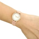 Lacoste Moon Mini 2001120 Ladies Mother Of Pearl Dial Pink Leather Strap-3