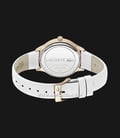Lacoste Club 2001169 Silver Sunray Dial White Leather Strap-2
