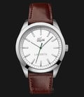 Lacoste 2010893 Montre Home Silver Dial Leather Strap-0