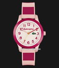 Lacoste 12.12 2030034 Kids Pink Dial Dual Tone Silicone Strap-0