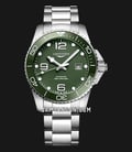 Longines HydroConquest L3.782.4.06.6 Automatic Green Matt Dial Stainless Steel Strap-0