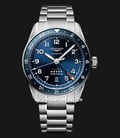 Longines Spirit Zulu Time L3.812.4.93.6 Automatic Sunray Blue Dial Stainless Steel Strap-0