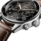 Longines Spirit Flyback L3.821.4.53.2 Automatic Sunray Black Dial Brown Leather Strap-2