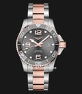 Longines HydroConquest L37823787 Automatic Grey Sunray Dial Dual Tone Stainless Steel Strap-0