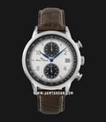 Lucien Piccard Welles LP-28006C-02-BRW Chronograph Silver Dial Brown Leather Strap-0