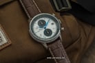 Lucien Piccard Welles LP-28006C-02-BRW Chronograph Silver Dial Brown Leather Strap-3