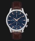 Lucien Piccard Lancaster LP-28011MF-03RA-BRW Blue Dial Brown Leather Strap-0