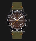 Lucien Piccard Mason LP-28015C-BB-024GRN Chronograph Brown Dial Green Olive Leather Strap-0
