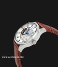 Lucien Piccard LP-28016A-02S-BRW Sevilla II Silver Skeleton Dial Brown Leather Strap-1