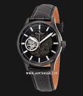 Lucien Piccard Sevilla II LP-28016A-BB-01 Automatic Skeleton Dial Black Leather Strap-0