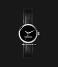 Marc Jacobs MJ0120179281 The Round Watch Ladies Black Dial Black Leather Strap-0
