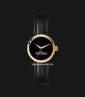 Marc Jacobs MJ0120179282 The Round Watch Ladies Black Dial Black Leather Strap-0