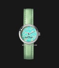 Marc Jacobs The Round Watch MJ0120179285 Ladies Multicolor Dial Green Leaf Leather Strap-0