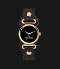 Marc Jacobs MJ0120179287 The Cuff Watch Ladies Black Dial Black Leather Strap-0
