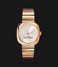 Marc Jacobs The Cushion Watch MJ0120179299 Ladies Silver Dial Rose Gold Stainless Steel Strap-0