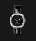 Marc Jacobs The Cushion Watch MJ0120179301 Ladies Black Dial Black Leather Strap-0