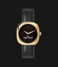 Marc Jacobs The Cushion Watch MJ0120179302 Ladies Black Dial Black Leather Strap-0
