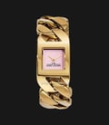 Marc Jacobs MJ0120179310 The Chain Watch Ladies Pink Dial Gold Stainless Steel Strap-0