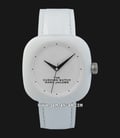 Marc Jacobs The Cushion Watch MJ0120184709 Ladies White Dial White Leather Strap -0