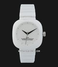Marc Jacobs The Cushion Watch MJ0120184710 Ladies White Dial White Stainless Steel Strap-0