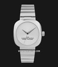 Marc Jacobs The Cushion Watch MJ0120184714 Ladies Silver Dial Stainless Steel Strap -0