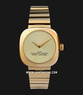 Marc Jacobs The Cushion Watch MJ0120184715 Ladies Beige Dial Gold Stainless Steel Strap -0