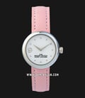 Marc Jacobs The Round Watch MJ0120184720 Ladies Silver Dial Pink Leather Strap -0
