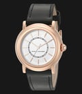 Marc Jacobs MJ1450 Courtney White Dial Rosegold Tone Black Leather Strap Watch-0