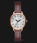 Marc Jacobs MJ1481 Betty Silver Dial Rose Leather Strap Watch-0