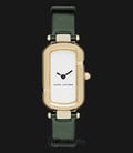 Marc Jacobs MJ1485 Monogram White Dial Green Leather Strap Watch-0