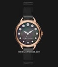 Marc Jacobs Betty MJ1513 Black Mother of Pearl Dial Black Leather Strap-0
