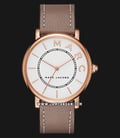 Marc Jacobs Roxy MJ1533 White Dial Brown Leather Strap-0