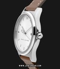 Marc Jacobs Henry MJ1642 Ladies Silver Dial Brown Leather Strap-1