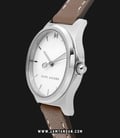 Marc Jacobs Henry MJ1643 Silver Dial Tan Leather Strap-1