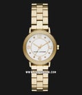 Marc Jacobs Riley MJ3473 Silver Dial Gold Stainless Steel Strap-0