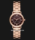 Marc Jacobs Riley MJ3492 Brown Pattern Dial Rose Gold Stainless Steel Strap-0